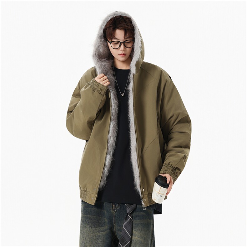 M8601-P95冬季新款男女同款座山雕连帽棉衣外套,男装棉衣,星座109