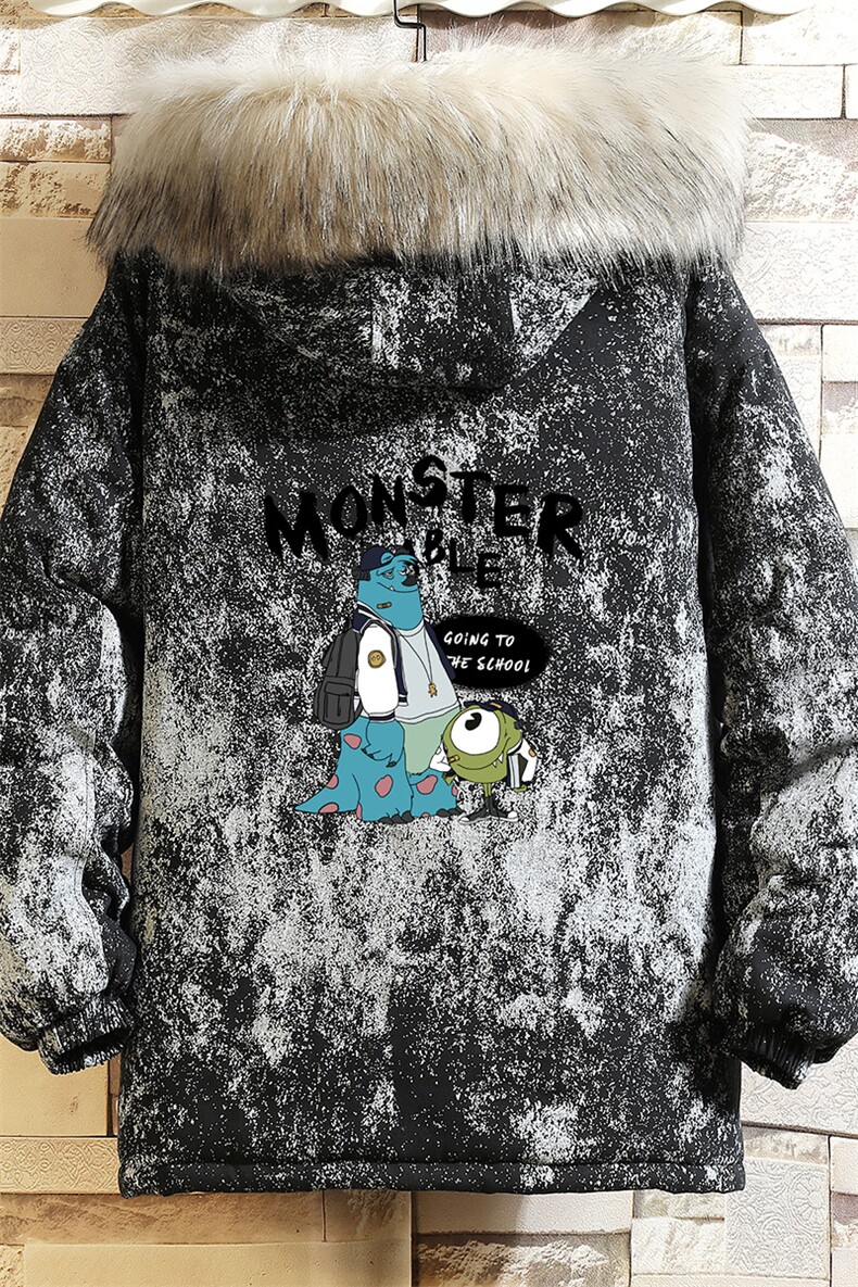MC49074-P135日系潮衣男大码派克服男工装服外套袄砖墙,男装棉衣,电商A040A