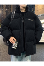 港风潮牌新款宽松立领卸韩版潮流保暖棉衣M089-P90控129，男装棉衣，星座717