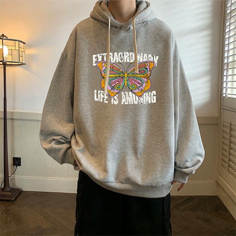 连帽卫衣男大码运动服帽衫外套WY2366-P35图片