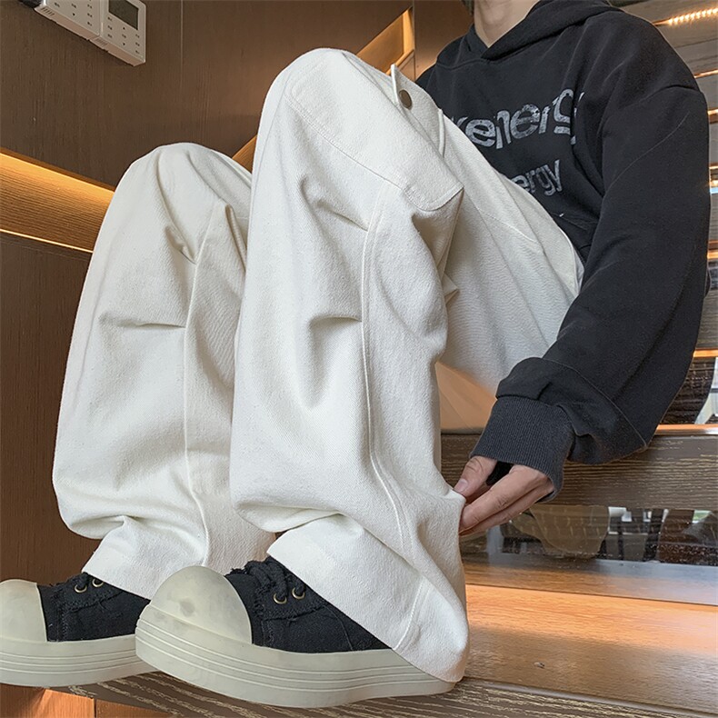 新款工装口袋打褶水洗休闲裤XZ604-KG91-特P50控88,男装工装外套,星座604