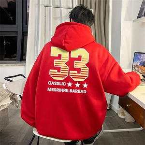 抖音得物供货 可提供视频 秋冬重磅美式宽松连帽卫衣DL1917图片