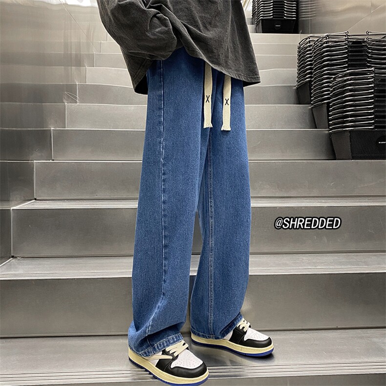 复古加厚牛仔裤阔腿加绒K5224J-P55控68常规K5224P45控58B315,男装牛仔裤,电商B315
