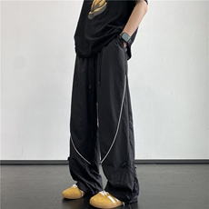 抖音品质夏季新款潮流百搭薄款宽松冰丝裤B315-K24224-特p35控68，男装休闲裤，电商B315