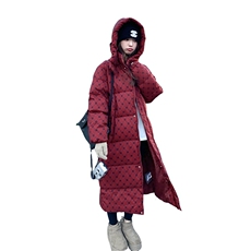 现货主图连帽加厚加长大被子羽绒服外套2C219A-8008-P315-K418，女装羽绒服，2B237