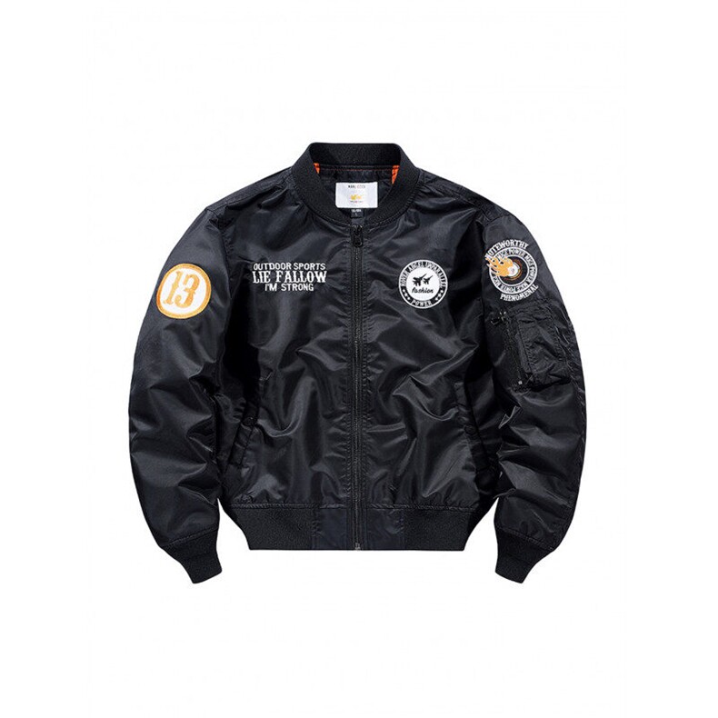 主推款：外套男飞行员夹克教练春秋冬加棉大码工装机车服棒球服夹,男装夹克,星座210-5(原414-2)