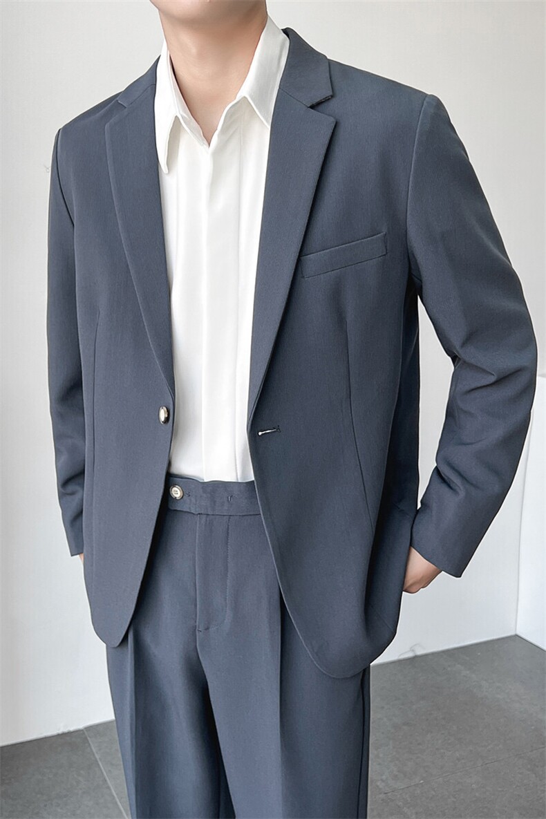 现货2025秋季轻熟风休闲西服外套男单西装X15P130（有套装190）,男装西服套装,电商B276A