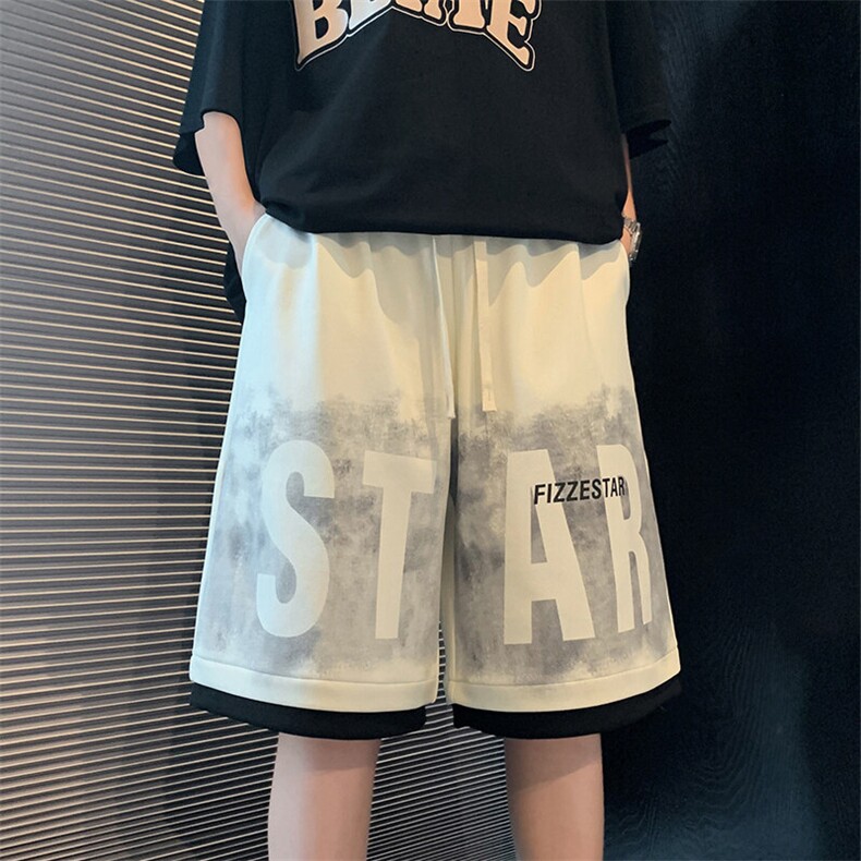 DK113短裤男夏季新款港风休闲宽松运动裤子潮牌美式高街oversize图片