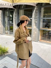 高品质中长款风衣，女装风衣，Balance Studio