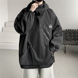 高品质防水连帽冲锋衣斜门襟外套夹克cwy233-P85控118图片