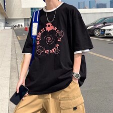 男潮流夏季圆领T恤宽松短袖T526P30，男装T恤，星座1116-2
