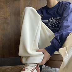 K9290特p35控59秋季宽松直筒裤百搭拖地休闲裤长裤男裤子，男装休闲裤，电商D229A