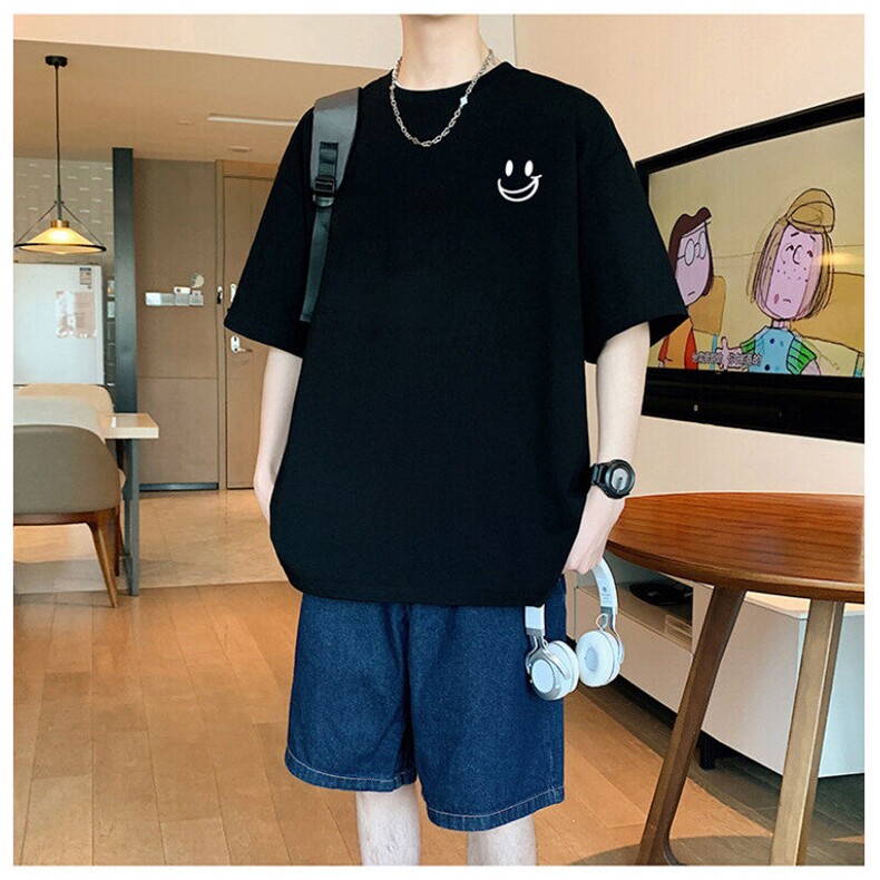 抖音得物供货2025特价T恤200克纯棉硅胶印花A158-T2551-P15,男装T恤,电商A158