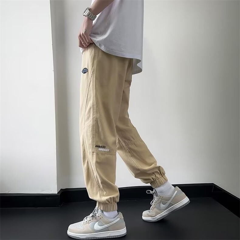 春秋潮运动裤时尚潮牌百搭文艺青春流行潮流宽松型休闲裤长裤男,男装休闲裤,四季星座218-1