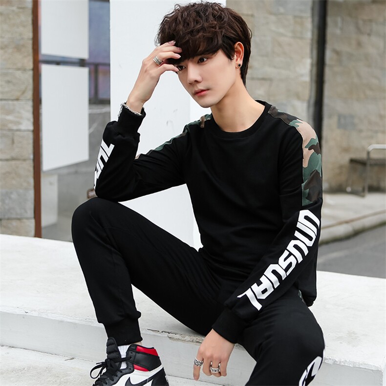 男春秋弹力休闲运动套装 5032-1_333P100图片
