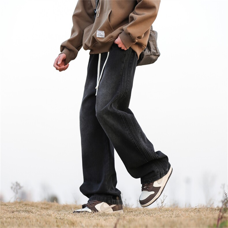 903-YK28-特P65【S-3XL】爆数据款织带条纹牛仔裤！1,男装牛仔裤,星座903