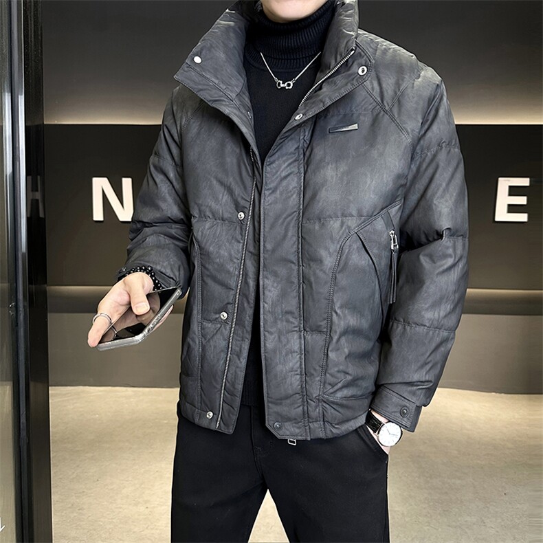 M-3XL28997-P245标50绒冬季保暖立领皮羽绒服男控券后价338,男装羽绒服,电商B321-1