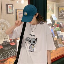 ！2021夏新款纯棉体恤印花短袖T恤男女中性风半袖T2110特P20，男装T恤，电商B220
