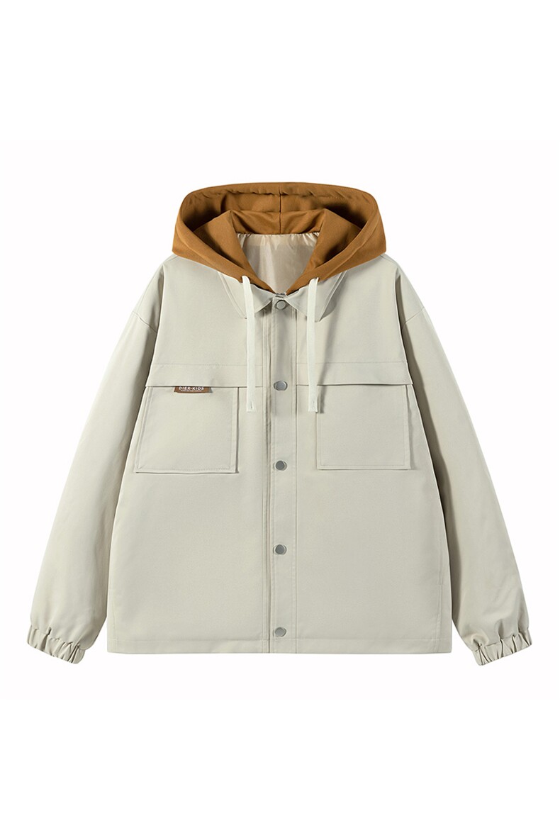 JK9968P85新港风连帽假两件情侣夹克宽松百搭外套M-4XL,男装夹克,星座1204