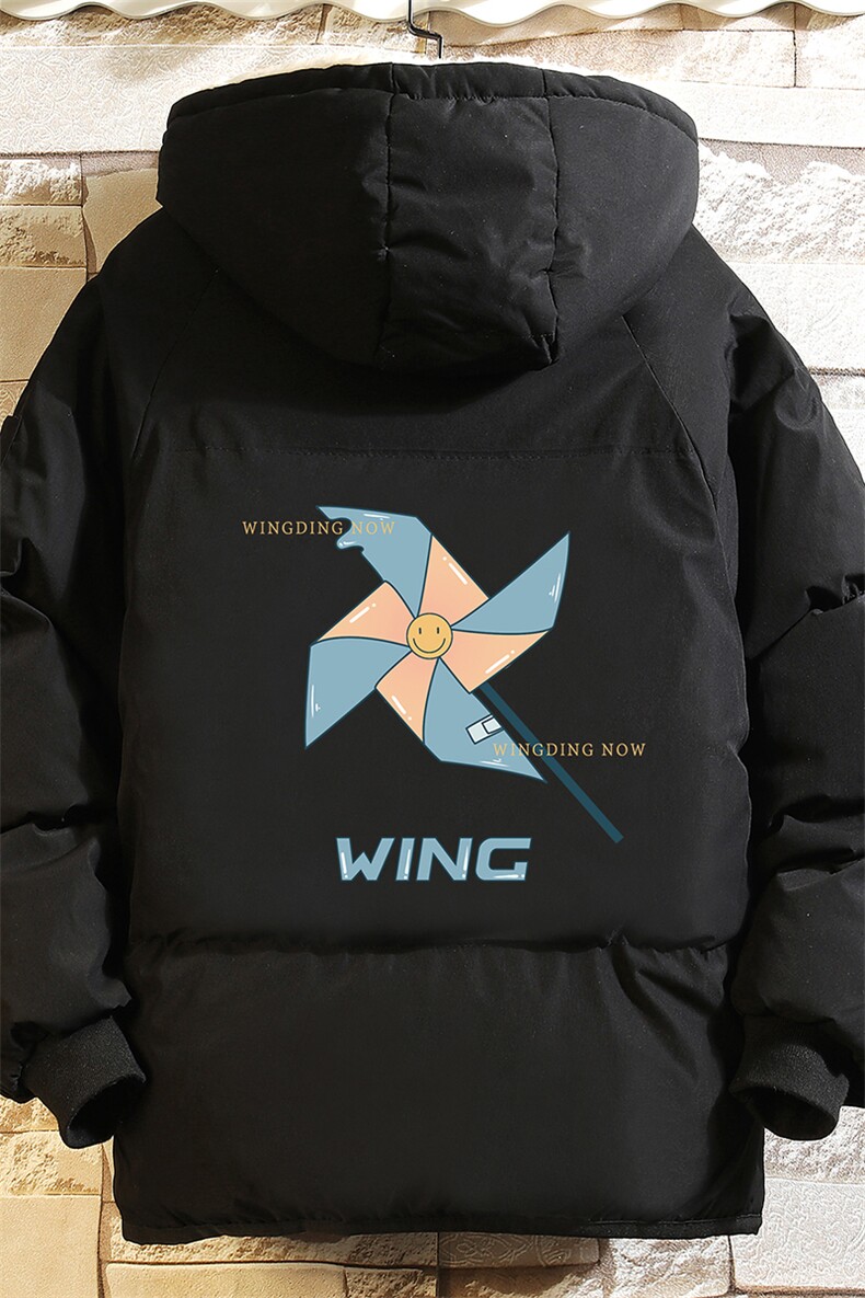 MY16112-P100加厚加绒连帽衣男大码服男面包服男砖墙挂拍,男装棉衣,电商A040A