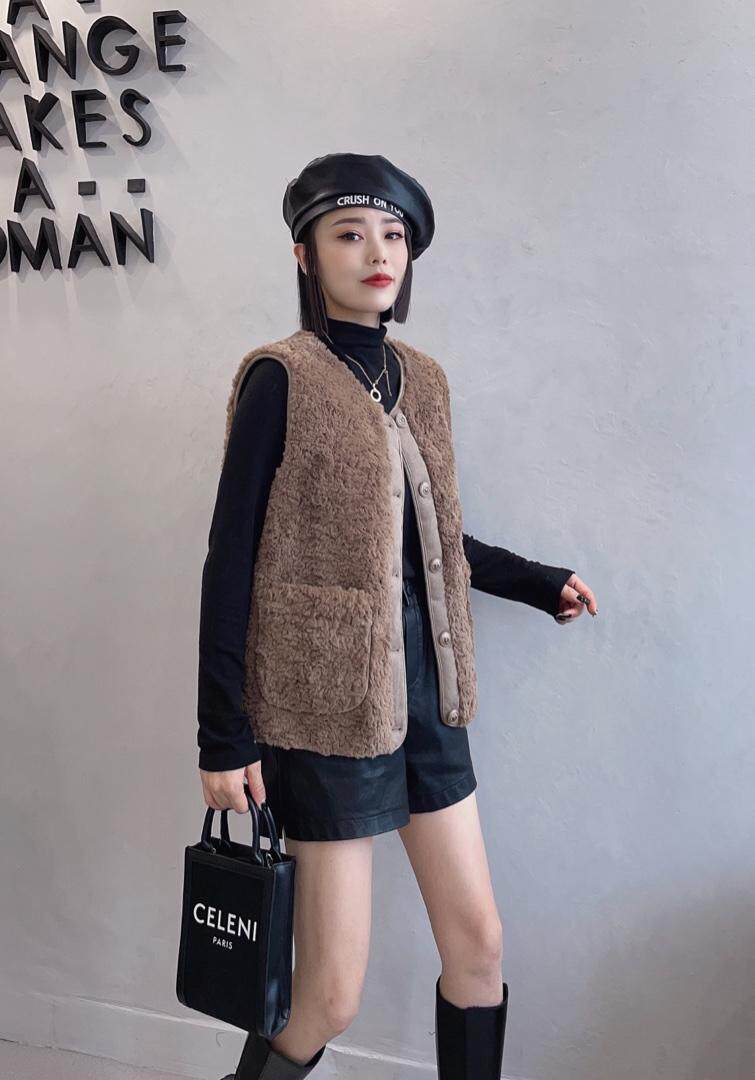 皮毛马甲，女装马甲，嫣然贝阁