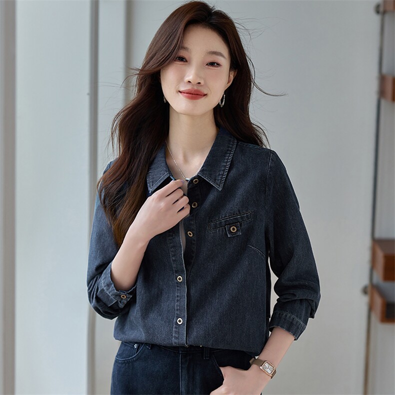 时尚百搭宽松牛仔外套女韩版显瘦长袖上衣春季新款潮流女装,女装牛仔外套,韩派