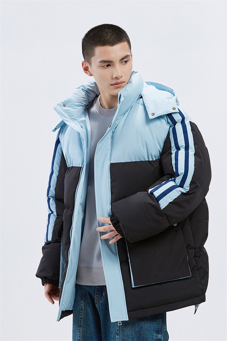 潮牌无影墙新款织拼色连帽服潮流保暖棉衣M085-P110控159,男装棉衣,星座717