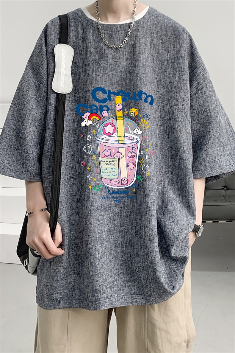 风复古亚麻短袖男棉麻t恤男半袖ZT71332-P35,男装T恤,电商A040