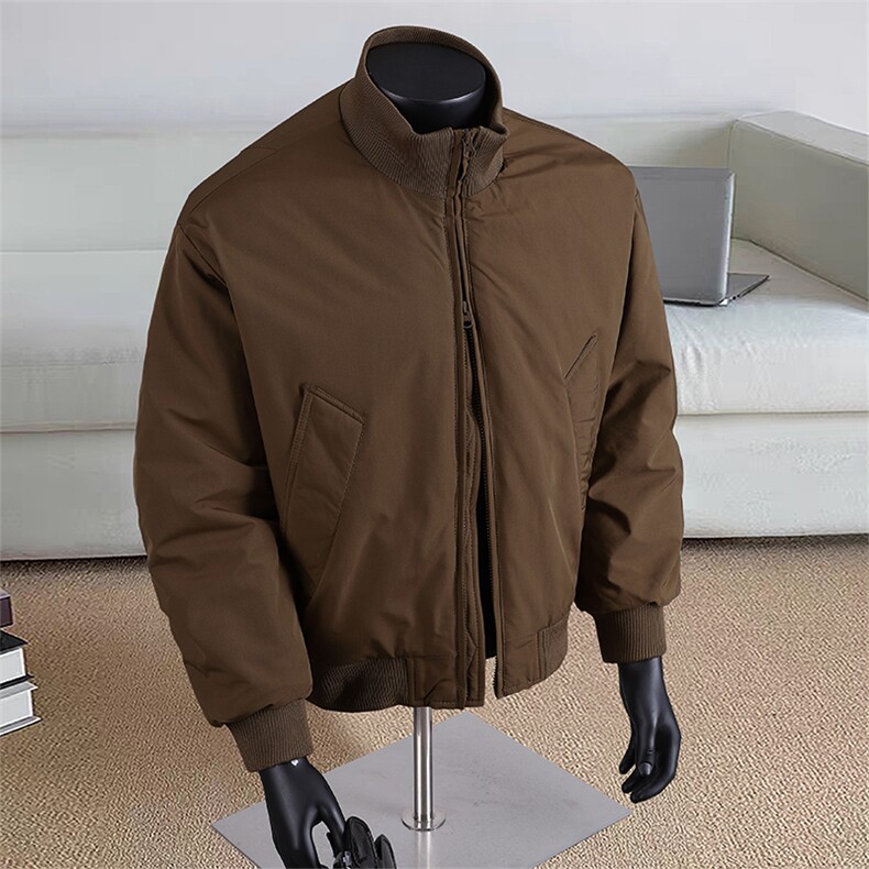 冬季美式高街立领棒球棉服飞行夹克棉衣短款外套男MY1030-P65,男装棉衣,星座1402-1