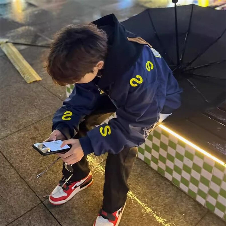 男美式街头刺绣字母立领飞行加厚夹棉外套AJ17-P72,女装短外套,星座208-5