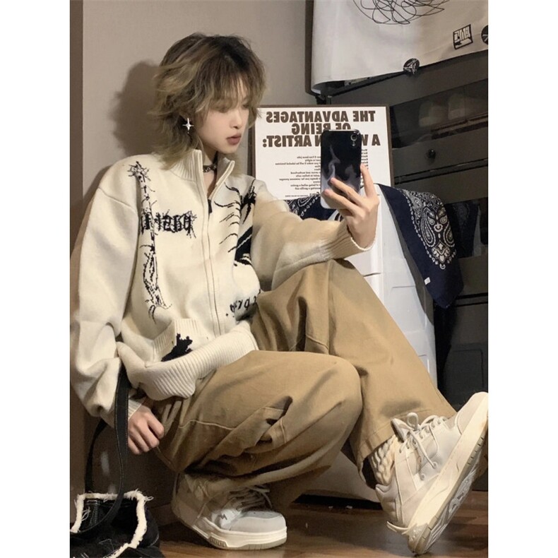 【有货】手稿开衫毛衣外套男情侣针织衫线衣5504LL-特P58,男装针织衫/毛衣,星座1007（原301D）