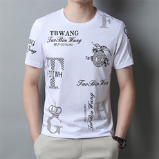 夏季薄款短袖T恤男士休闲宽松圆领上衣服新款潮流T恤XL6235-P63，男装T恤，星座1105-3