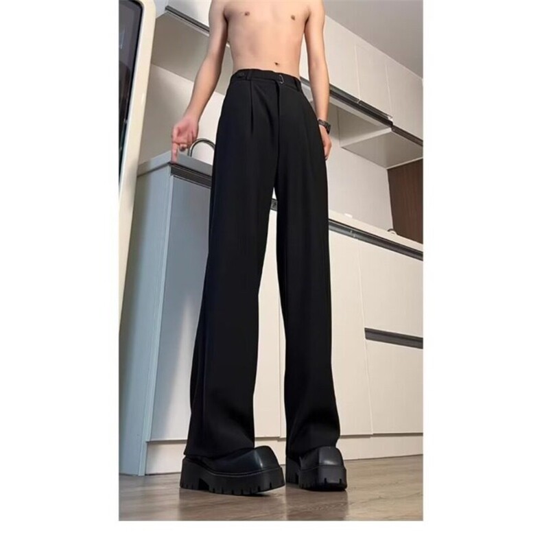 网图现货美式宽松那不勒直筒垂感西裤K0066/P45,男装西裤,星座205-3