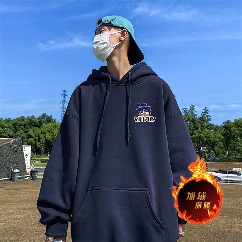 500克重磅秋冬美式加绒加厚卫衣外套DL1533常规特P35绒特P40,男装卫衣,电商A486