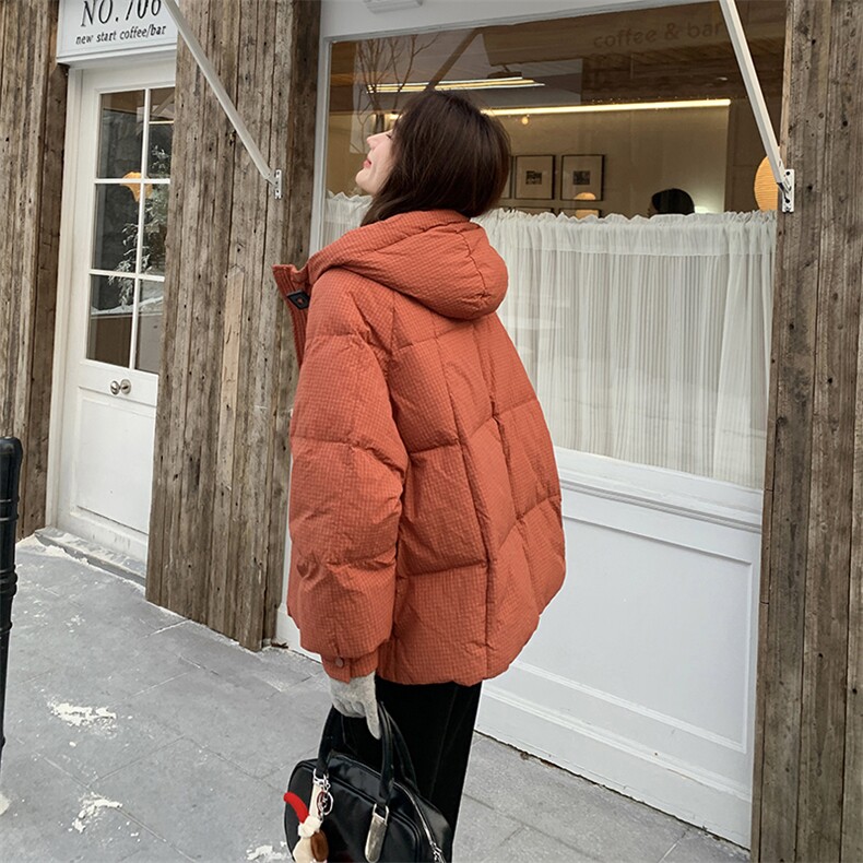 主推短款连帽格子保暖加厚羽绒棉服2C037503P175K258,女装棉衣/棉服,2C037