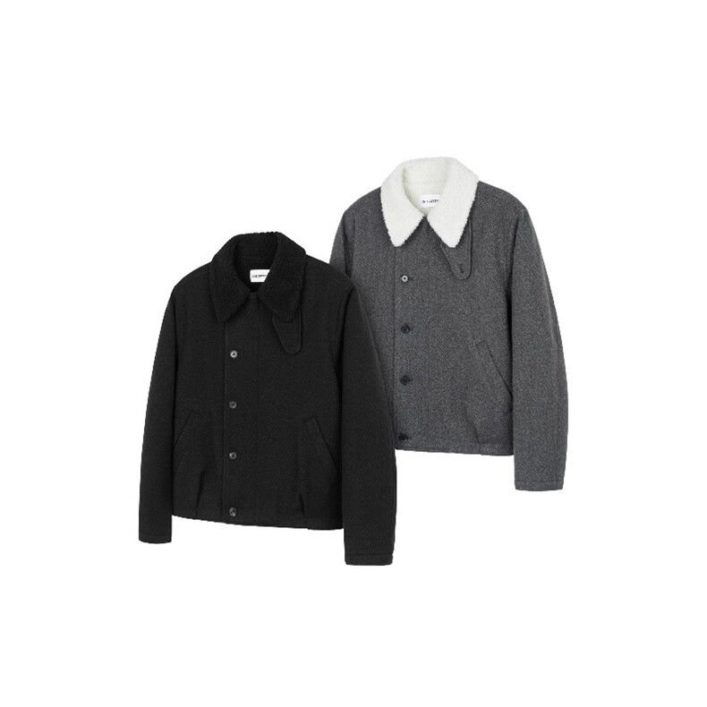 混纺仿羊羔毛内里毛领休闲棉服外套MY267特P76,男装棉衣,星座908-1