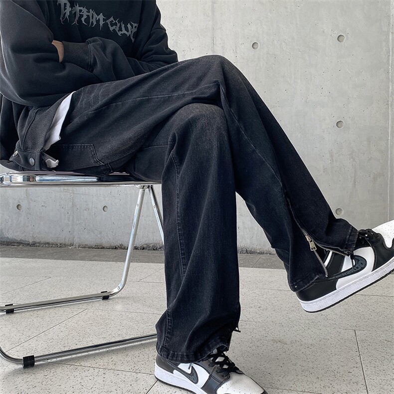 弹力拉链黄泥色牛仔裤男715-6-BX15P50(控68）,男装牛仔裤,星座715-6