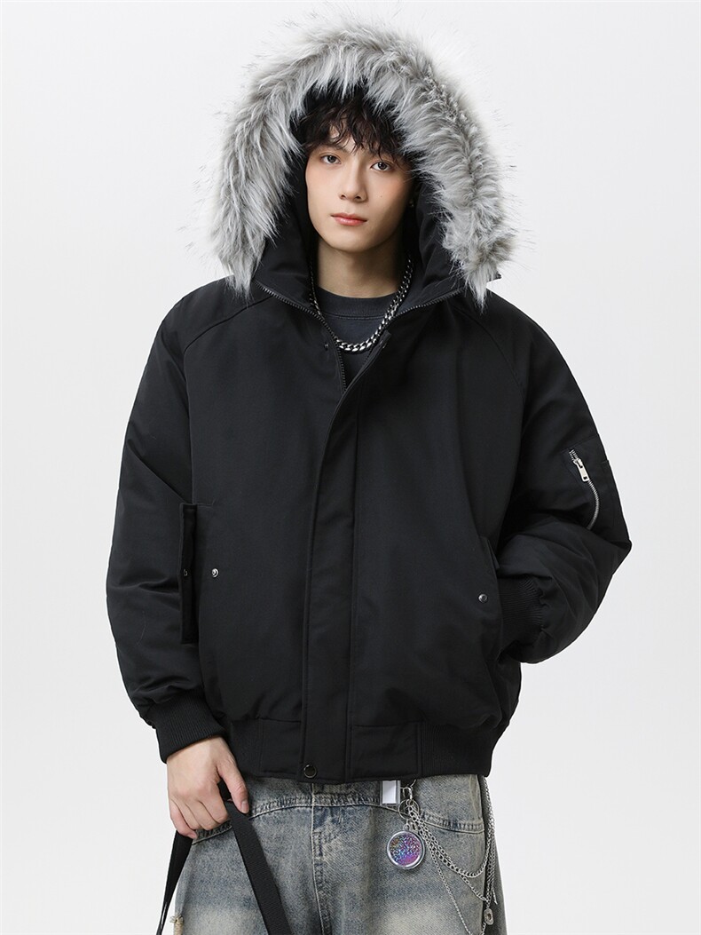 潮流宽松棉服高高街潮牌休闲棉衣A161-9987,男装棉衣,电商A161