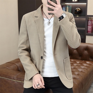 秋季新款高品质西装领夹克男休闲百搭外套上衣N7901-P110图片