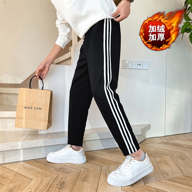 主推价优JR2212-P68-常规P58社会小伙加绒直筒裤华棉男士休闲卫裤,男装休闲裤,星座313B-2(原星座309A-2)