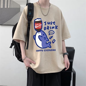 麂皮绒短袖t恤男大码半袖男 JD82450-P25图片