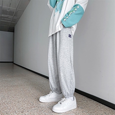 夏季薄款港风男宽松束脚运动九分裤日系潮牌ins休闲裤K1329-P28，男装休闲裤，星座512-4