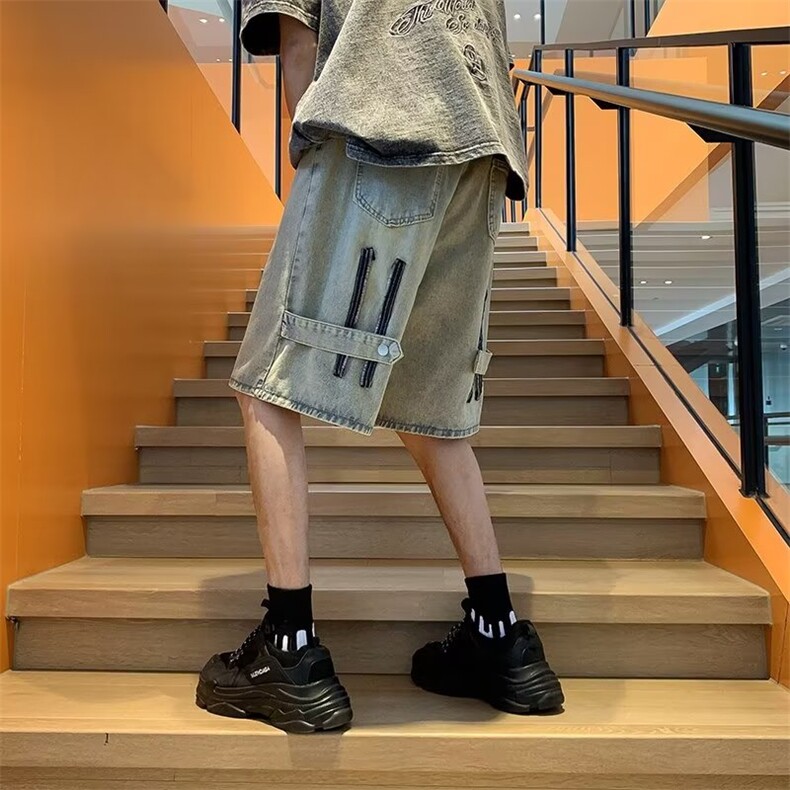 青春流行ins男直筒水洗牛仔裤P36,男装牛仔裤,星座1116-2