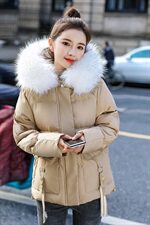 2020冬季新款时尚气质刺绣保暖舒适棉衣，女装棉衣/棉服，艾尚靓装