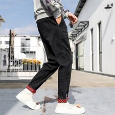 春季牛仔裤男韩版潮流哈伦裤休闲弹力长裤束脚九分裤潮牌8912-P40，男装牛仔裤，电商A318