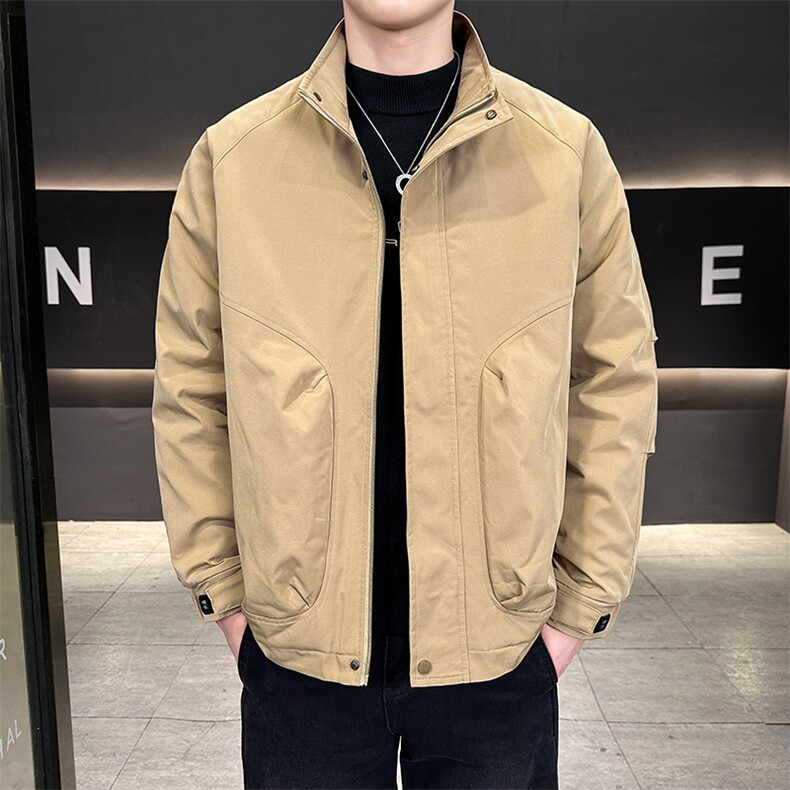 2025秋冬季二棉夹棉外套新款男士帅气连帽夹克潮流时尚男秋装棉衣，男装夹克，星座715-3