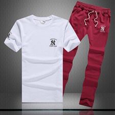 青春流行常规圆领抽象图案套装运动夏季修身型印花青年套头青春活力，男装套装，星座1506-1