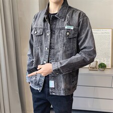 JK820-p90-限价138现货店主风牛仔夹克肥仔量足破洞印花大码，男装夹克，星座103A