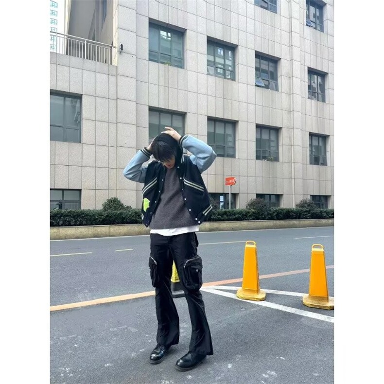1506A/G55620/P68美式复古拼接徽章刺绣毛呢棒球服1,女装职业装,星座1506A
