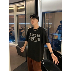 简约氛围感复古高质量立体重磅钉珠短袖男女同款W115，男装卫衣，星座1116A（原606A-3）